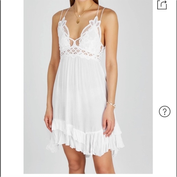 FREE PEOPLE one adelle mini slip dress sz large - Picture 10 of 16